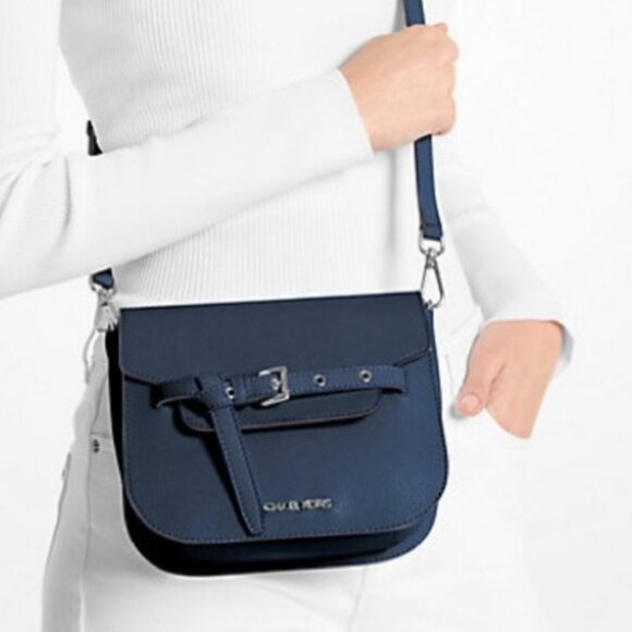 New Michael Kors Emilia Small Leather Crossbody Bag - Picture 2 of 4